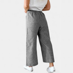 Leneire - Pantalones Livianos de Corte Relajado