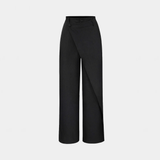 Denise - Pantalones Rectos con Drapado Moderno