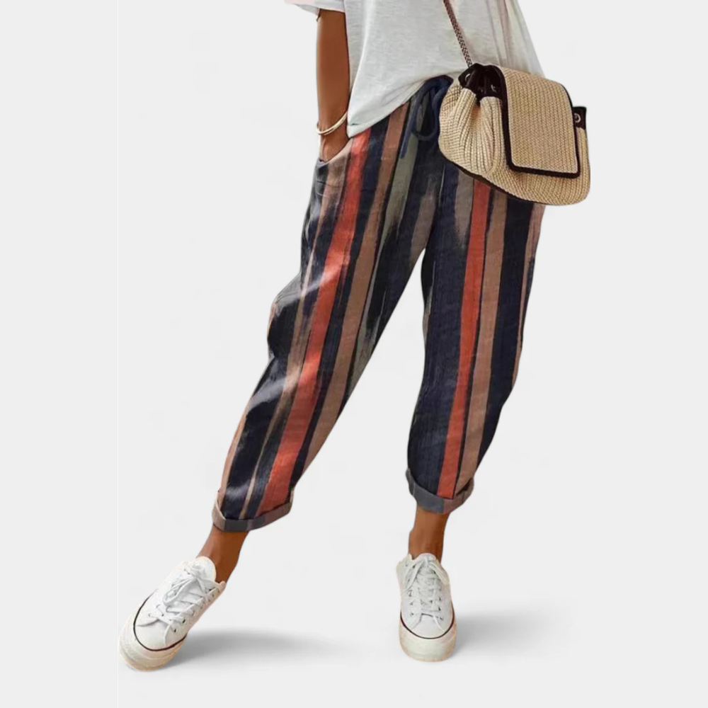 Melise - Pantalones de Lino de Corte Relajado y Estilo Atemporal