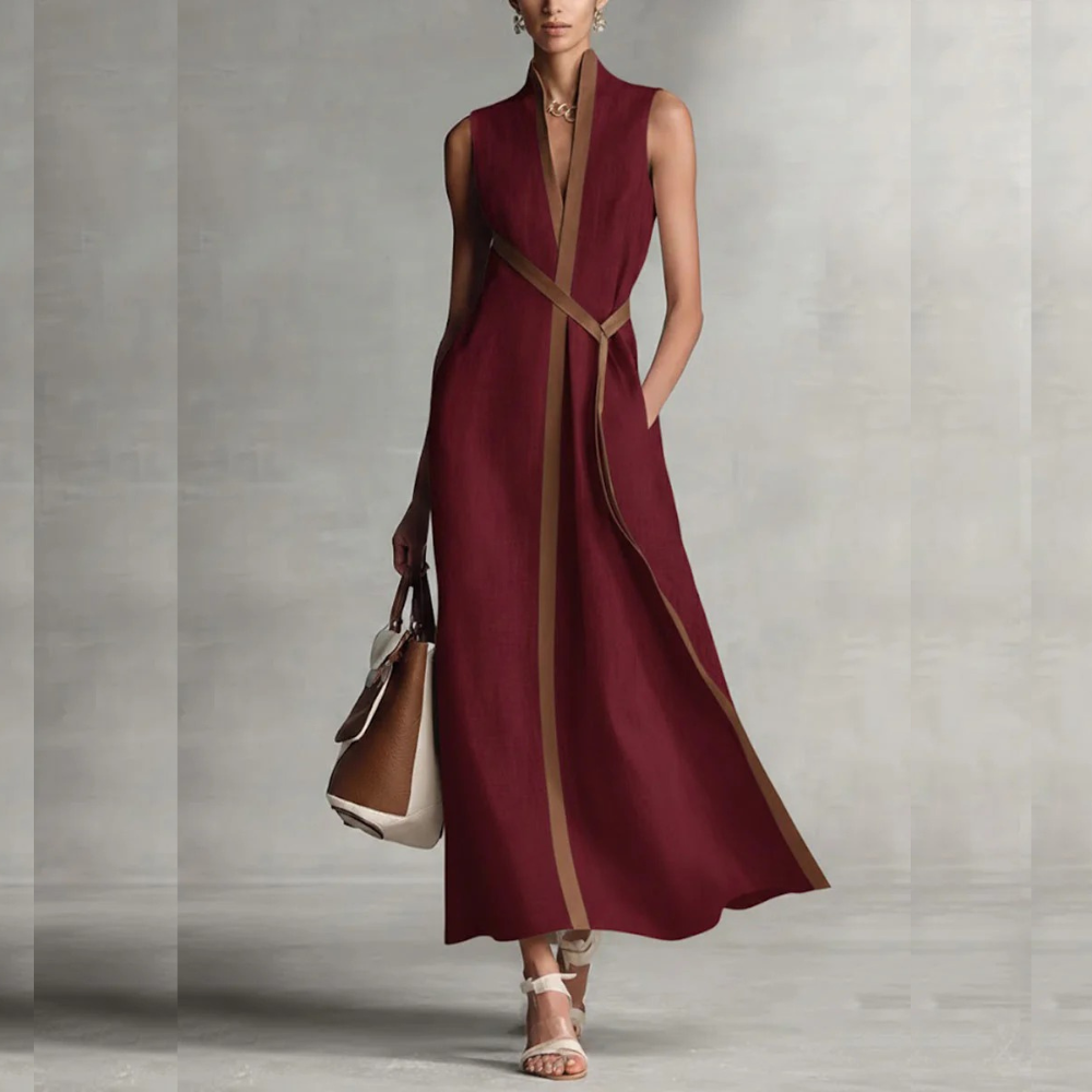 AURORE - VESTIDO RIBETEADO