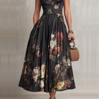 CHLOE - VESTIDO MIDI FLORAL