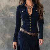 PILAR - DRAPED DRESS