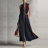 AURORE - PIPED DRESS