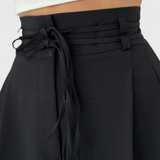 Dene - Pantalones de pierna ancha con cordones