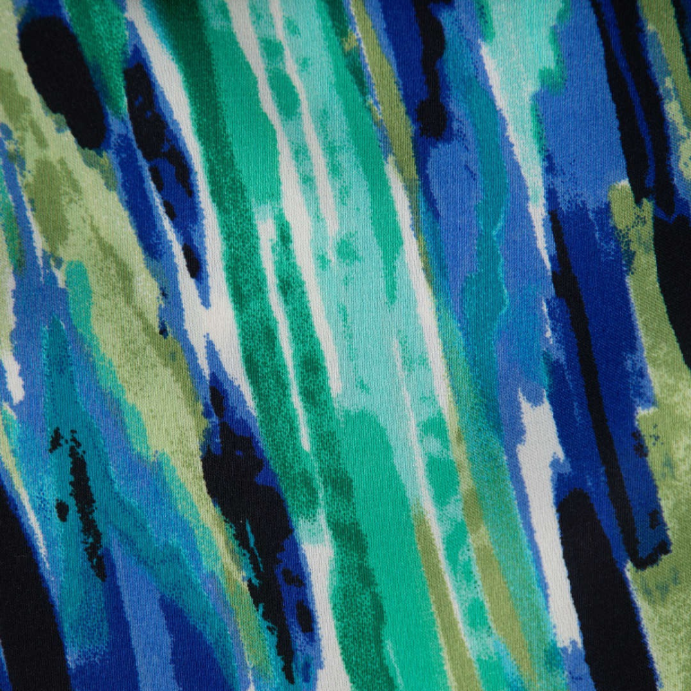 Ilina - Pantalones Rectos de Cintura Alta con Estampado de Mármol