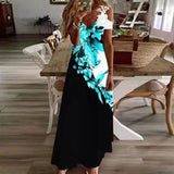Vestido Maxi Floral Hombros Descubiertos con Escote en V