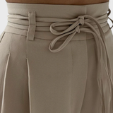 Dene - Pantalones de pierna ancha con cordones