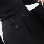 Denise - Pantalones Rectos con Drapado Moderno