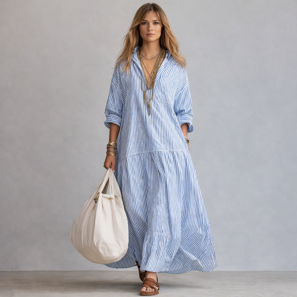 ROCIO  - VESTIDO DE RAYAS