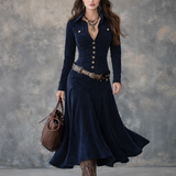 PILAR - DRAPED DRESS