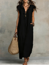 Canela -Vestido largo bohemio