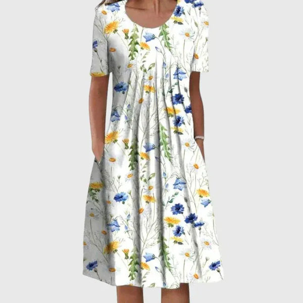 SARAH - VESTIDO MIDI BOTÁNICO
